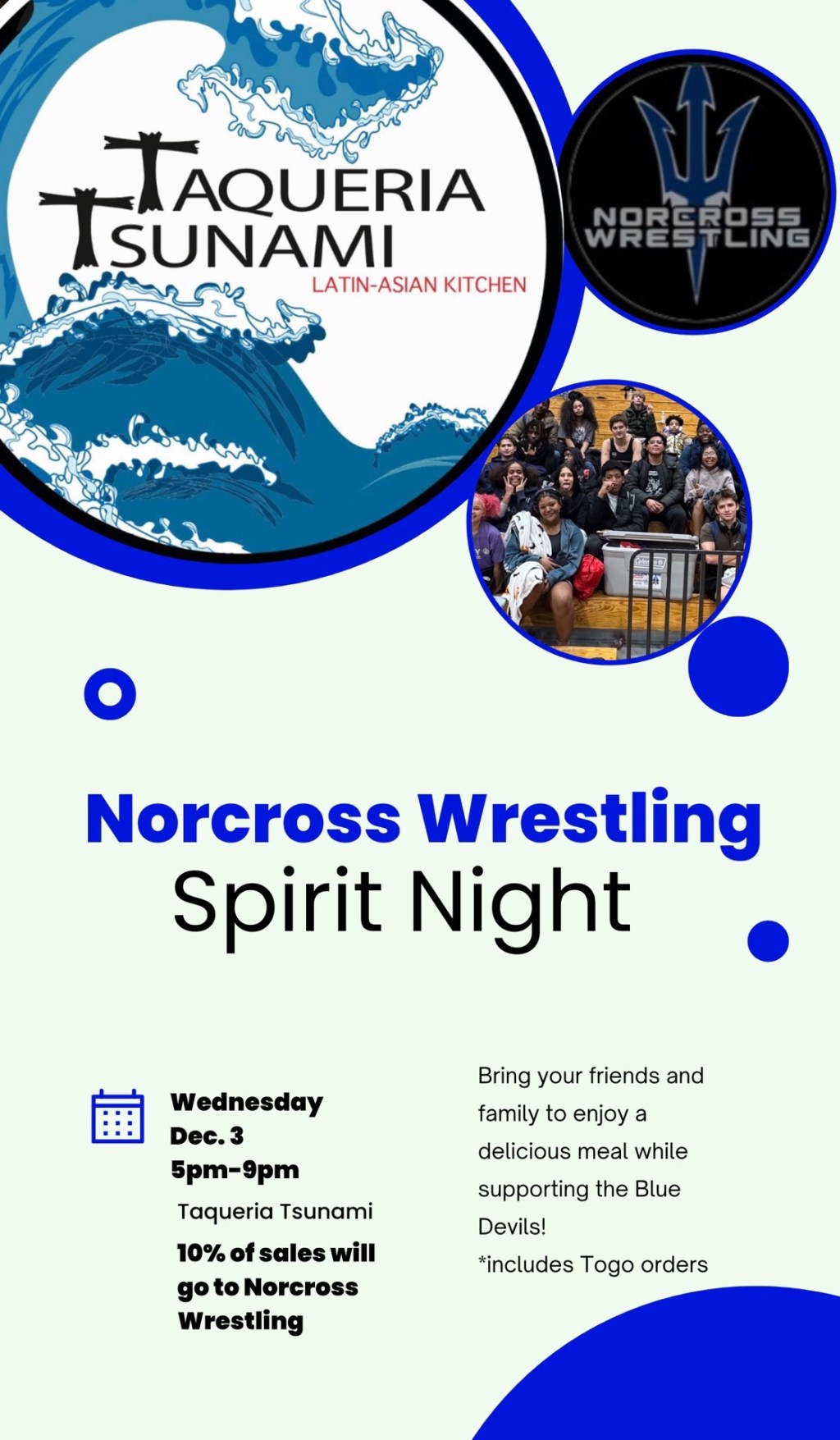 Spirit Night at Taqueria&nbsp;Tsunami!